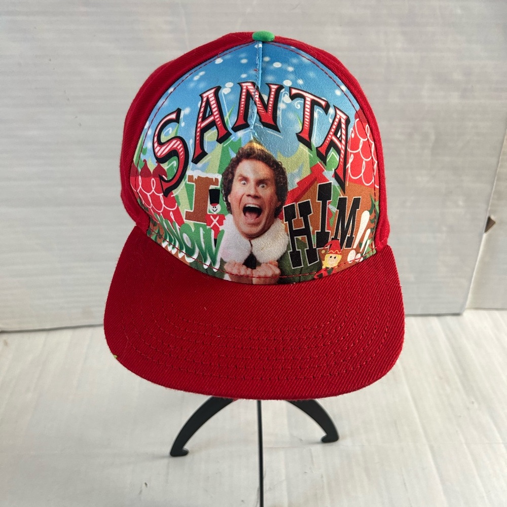 Elf Santa I Know Him Adjustable SnapBack Trucker Hat